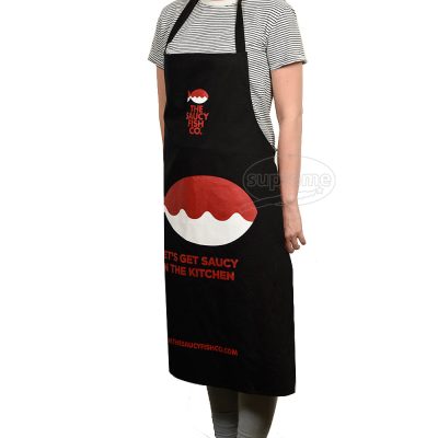 promotional canvas bib apron on dyed fabric